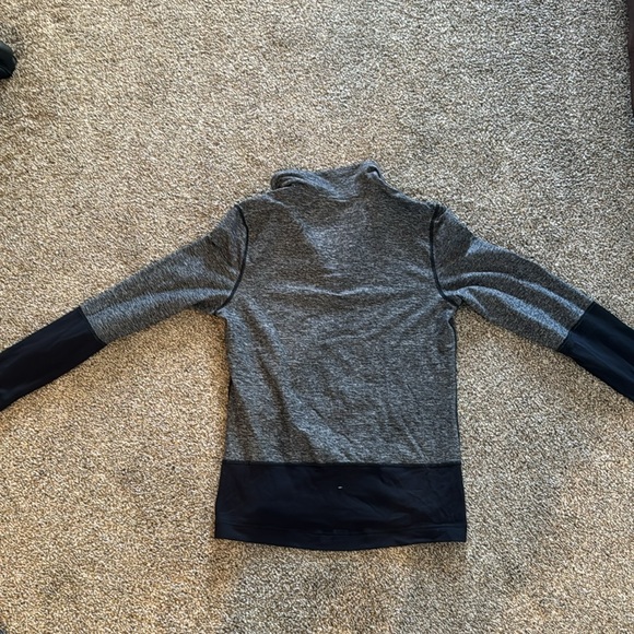 Lululemon Mens Speed 1/2 Zip Pullover Lightweight Heather Blk No Sz App M-L - Picture 4 of 4